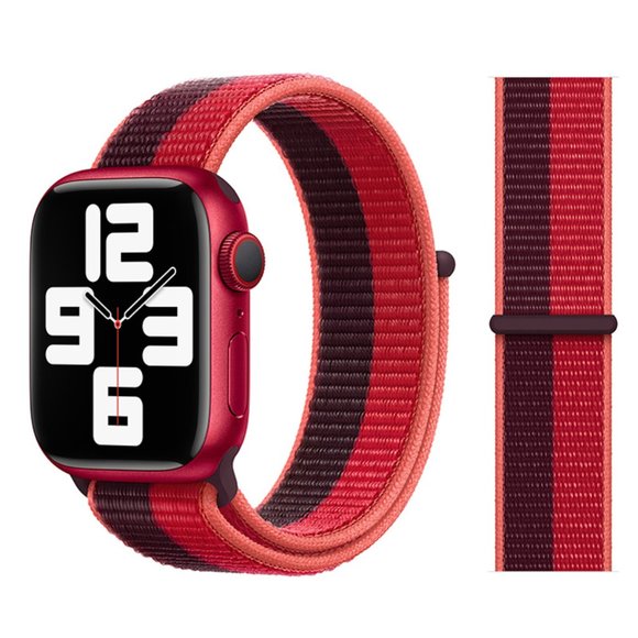 NEW RED Strap Loop Band FOR Apple Watch - Picture 1 of 4